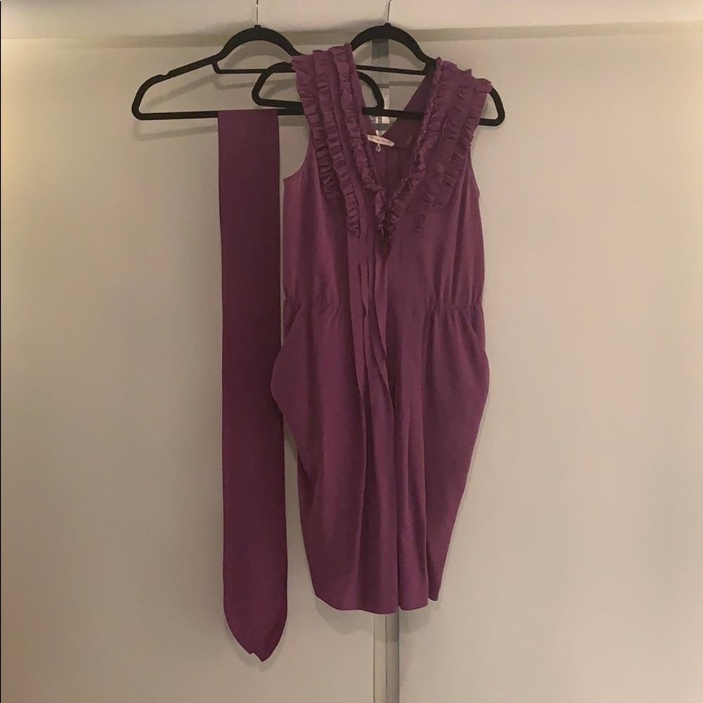 Rebecca Taylor silk ruffled cocktail dress!